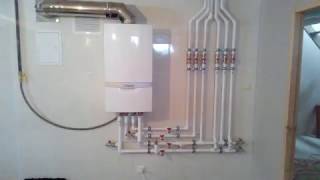 #Котельная 28 кВт, #монтаж котла Vaillant ATMO TEC plus, #двухконтурный котел, #разводка труб