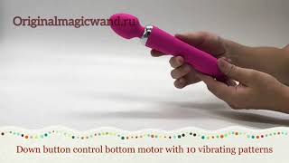 Dual Wand - 100% водонепроницаемый двусторонний вибратор Magic Wand