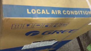 Gree GP-12LF portable AC 1 ton 1200 Btu Unboxing