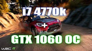 WRC 6 Fia World Rally Championship - i7 4770k + GTX 1060 OC