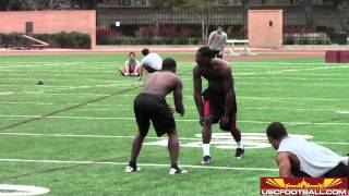 USC Summer workouts 1-on-1 drills from 6/4/13