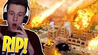 TILTED TOWERS *AFTER* BEING DESTROYED!! - FORTNITE Tilted Towers METEOR SHOWER Map!
