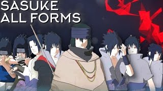 Sasuke Moveset All 8 Forms+Combo+Awakening [Showcase] Naruto Shippuden Ultimate Ninja Storm 4