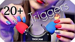 ASMR 20+ TASCAM Triggers for Sleep & Tingles (NO TALKING) Deep Relaxing Ear to Ear Sounds ? 3 Hours