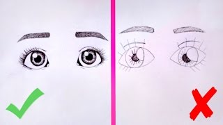 КАК НАРИСОВАТЬ ГЛАЗА? ✎ УРОК РИСОВАНИЯ ✎ Основные Ошибки ✎ КАК НАУЧИТЬСЯ РИСОВАТЬ