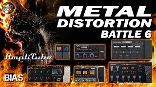 [BATTLE 6] METAL DISTORTION - Zoom G5n vs Boss GT-100 vs BIAS FX vs Boss GT1 vs Zoom G1on...