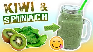 Kiwi Spinach Smoothie (Green Detox Smoothie Recipe)