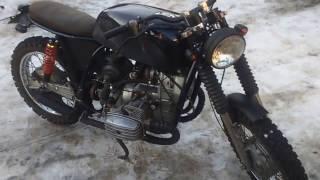 мотоцикл Днепр 11 мт scrambler, cafe racer, краткий  обзор.