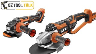 AEG 18V Grinders - 5" Fusion and 9-1/4" Brushless