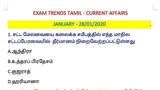 JANUARY-28-2020| CURRENT AFFAIRS 28/01/2020|DAILY UPDATED