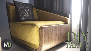 DIY ARMCHAIR-SOFA. PART 2 \ Кресло-диван своими руками. Часть 2.