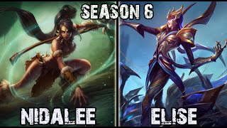 SKT T1 Faker Nidalee vs Elise Jungle Ranked Challenger Korea