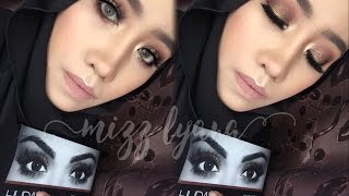 HUDA BEAUTY ROSE GOLD PALETTE TUTORIAL | MIZZLYANA