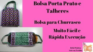 BOLSA PORTA TALHE E PRATOS - CHURRASCO - SEM TARJA EDITOR