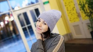 Модная шапка крючком//Шапка БИНИ//Crochet beanie hat//М.К.//