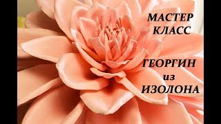 Гигантские цветы. Георгин из изолона МК бесплатный. Ростовые цветы из изолона. Свадебный декор