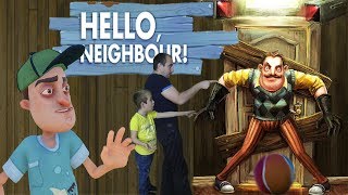 Ну Приветик Сосед СПРЯТАЛ кого то в ПОДВАЛЕ Владик и Папа играют в ИГРУ Hello Neighbor