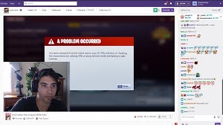 Getting Twitch Streamer almost  BANNED for HACKING skins in Fortnite