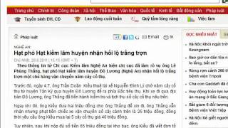 Hạt phó Hạt kiểm lâm huyện nhận hối lộ trắng trợn