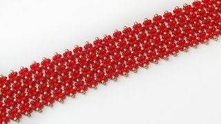 Bracelet/Beaded bracelet/Diy bracelet/Браслет из бисера/Браслет с узором/Как сделать браслет