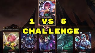 Kann man 1v5 gewinnen? KI | AoV Zuschauer Challenge German | Arena of Valor Deutsch