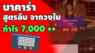 #บาคาร่า สูตรโกง เล่นยังไงกำไร 7000+