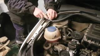 Установка уплотнителя капота от ВАЗ на vw polo sedan