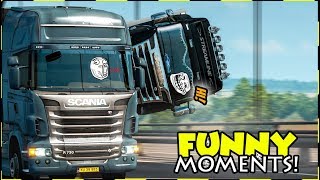 Euro Truck Simulator 2 Multiplayer Funny Moments & Crash Compilation #49