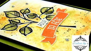 Effet aquarelle avec débarbouillette humide Stampin'Up!