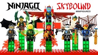 Ninjago Skybound w/ Jetpack Glider LEGO KnockOff Minifigures Set 30 Kai Lloyd Jay Zane & Cole