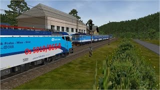Open Rails EP 25 CZ ČD 162040-0 Česká Třebová - Kolín