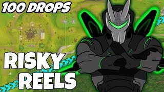 I Dropped Risky Reels 100 Times and This Is What Happened (Fortnite)