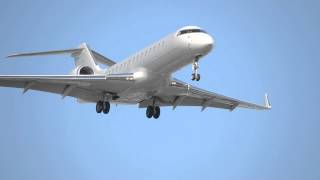 BD-700 Bombardier Global Express [OE-IGS] Landing At LAX