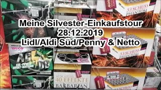 MEINE SILVESTER EINKAUFSTOUR vom 28.12.2019 (Mit LIDL, PENNY, ALDI SÜD & NETTO)