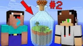 НУБ И ПРО ВЫЖИВАЮТ В БУТЫЛКЕ МАЙНКРАФТ ! КАК ВЫЖИТЬ НУБУ И ПРО ТРОЛЛИНГ ИСПЫТАНИЕ MINECRAFT МУЛЬТИК