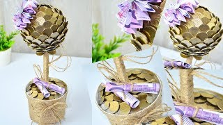 ХОЧЕШЬ Денежное Дерево? Как сделать ТОПИАРИЙ из МОНЕТ