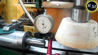 2М112  Шлифовка конуса сверлильного станка на НГФ. Устраняем биение.
