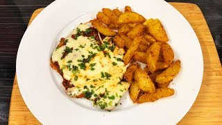 Bisteck en salsa de chile asado