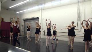 Advanced Ballet Class Pointe Center Combinations Pirouettes Ages 14-18