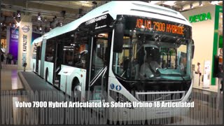 Volvo 7900 Hybrid Articulated 2015 vs Solaris Urbino 18 Articulated 2015