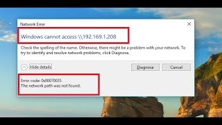 Fix Error code 0x80070035 The network path was not found [SOLVE]