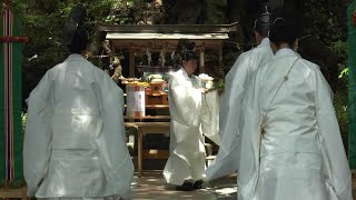 新型コロナ外出自粛　来宮神社記録班撮影「熱海来宮神社大楠祭２０２０」　コロナ対策をしての来賓なしの式典　樹齢2000年の楠