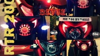 TVS RTR 200 PROJECTOR HEADLIGHT BY AVMOD