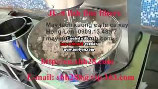 Máy ép tách xương cá, gân cá từ cá xay, máy tách xương cá  từ cá xay, 0909134877