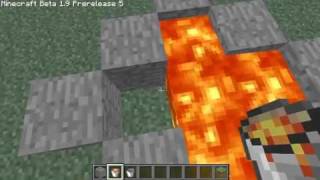 Minecraft Tutorial — Как сделать бесконечный источник лавы [Quick and easy]