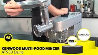 How to use a multi-mincer attachment- Kenwood