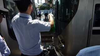 日根野駅　紀州路快速増結作業