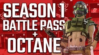 Apex Legends - Season 1 Battle Pass + All Octane Cosmetics / Locker!