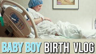 EMOTIONAL LIVE BIRTH VLOG | BABY #3 |  C SECTION LABOR AND DELIVERY