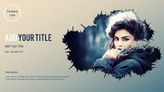 Creative Cover Slide Template Design Tutorial on PowerPoint